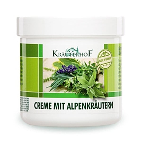 Krauterhof Foot Cream Alpine Herbs with Antiseptic, Soothing & Nourishing Action  250 ml