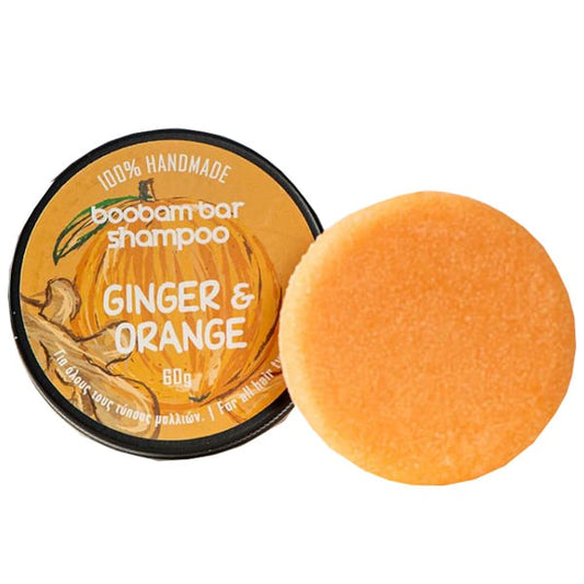 Boobam Shampoo Bar Ginger & Orange for All Hair Types  60g