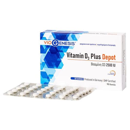 Viogenesis Vitamin D3 Plus Depot 2500IU  90 tableta