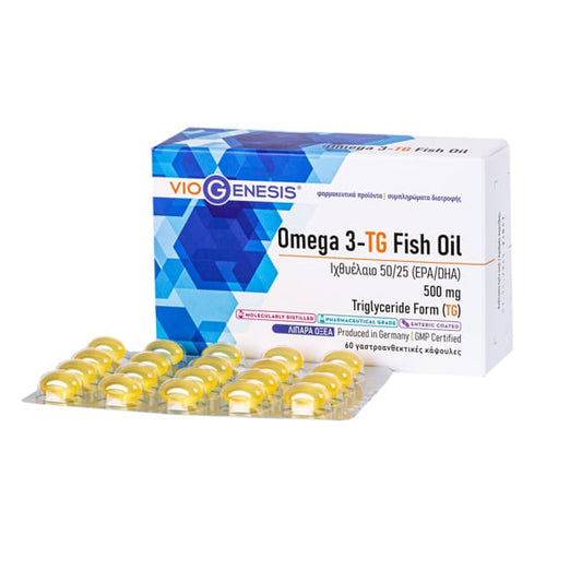 Viogenesis Omega 3-TG Fish Oil 500mg  60 kapele