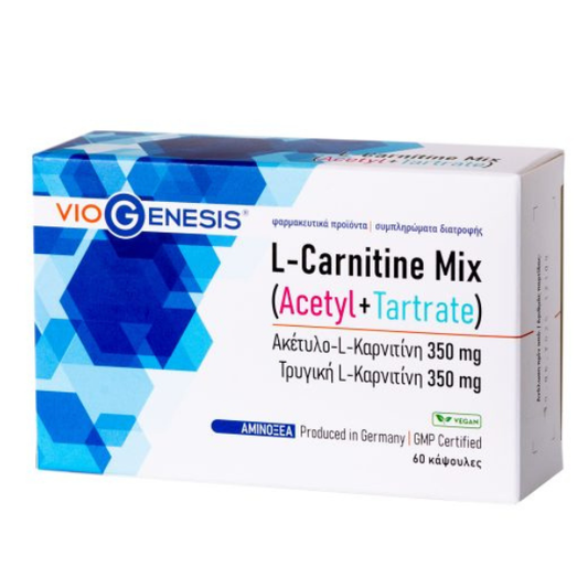 Viogenesis L-Carnitine Mix Acetyl + Tartrate  60 kapele