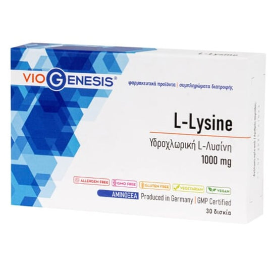 Viogenesis L-Lysine 1000mg  30 tableta
