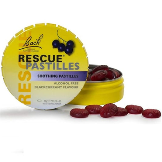 Power Health Bach Rescue Pastilles Blackcurrant Flavor  50gr