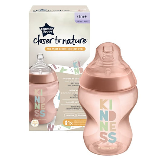 Tommee Tippee Closer to Nature Small Flow Baby Bottle with 0m+  260ml - Mirësi