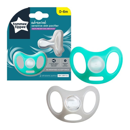 Tommee Tippee Sensitive Silicone Soother 0-6m  2 copë