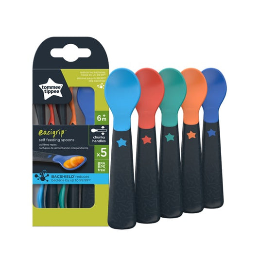Tommee Tippee Easigrip Self-Feeding Spoons 6m+  5 copë
