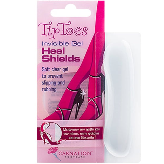 Carnation TipToes Invisible Gel Heel Shields  1 palë
