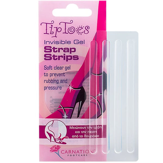 Carnation TipToes Invisible Gel Strap Strips  4 copë