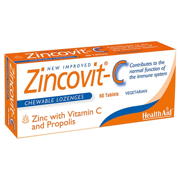 Health Aid Zincovit C  60 tableta përtypëse