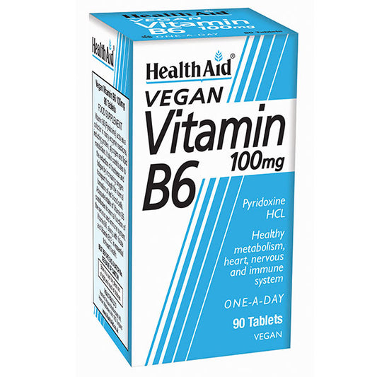 Health Aid Vitamin B6 (Pyridoxine Hcl) 100mg  90 tableta