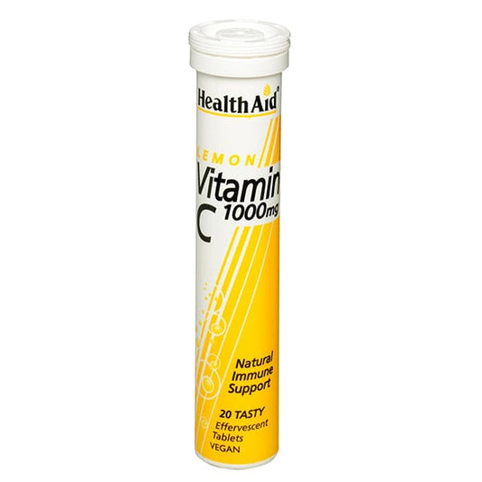 Health Aid Vitamin C 1000mg Lemon  20 tableta efektive