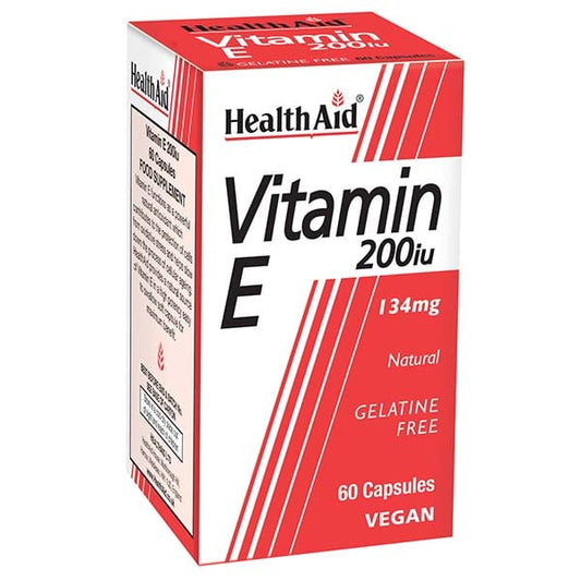 Health Aid Vitamin E 200IU (134mg)  60 kapele