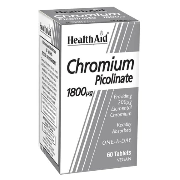 Health Aid Chromium Picolinate 1800  μg 60 tableta