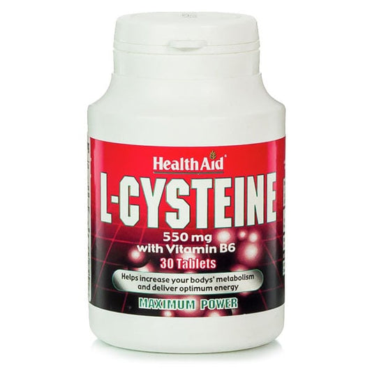 Health Aid L-Cysteine 550mg with Vitamin B6  30 tableta