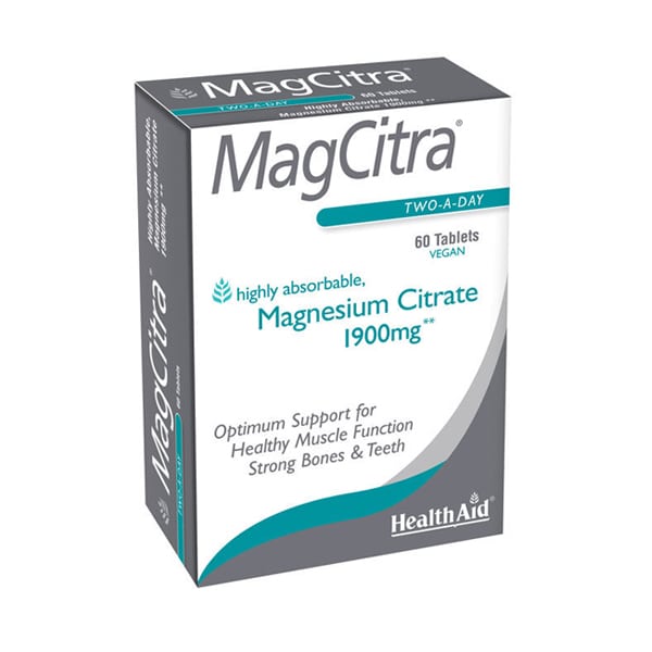 Health Aid MagCitra Magnesium Citrate 1900mg  60 tableta