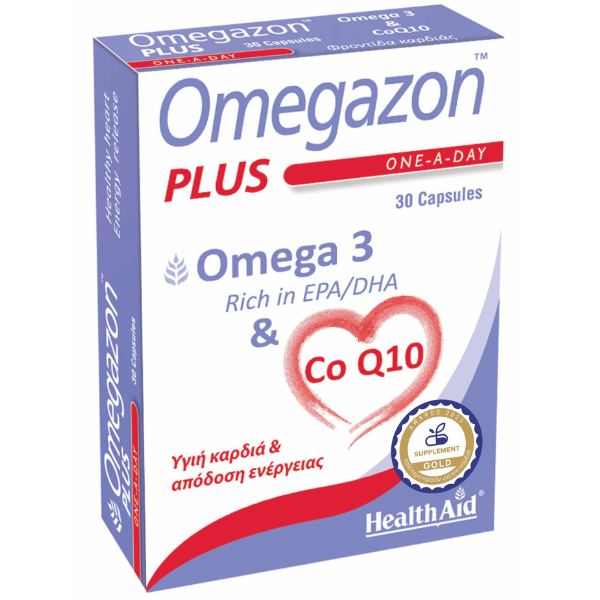Health Aid Omegazon Plus  Ω3 + CoQ10 30 kapsula