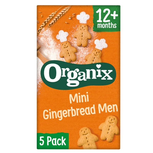 Organix Bio Mini Gingerbread Men Biscuits for 12m+ (5x20g)  100g