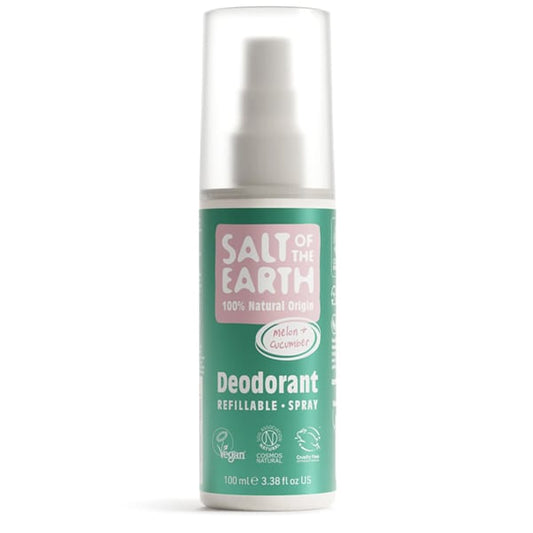 Salt of the Earth Melon & Cucumber Natural Refillable Deodorant Spray  100 ml
