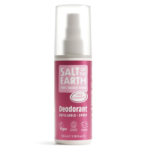 Salt of the Earth Fresh Strawberry Natural Refillable Deodorant Spray  100 ml