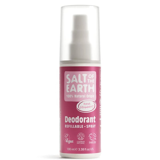Salt of the Earth Fresh Strawberry Natural Refillable Deodorant Spray  100 ml