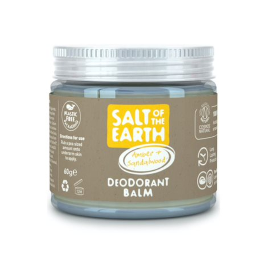 Salt of the Earth Vegan Natural Deodorant Balm Amber & Sandalwood  60 ml