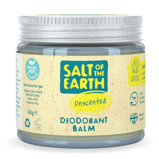 Salt of the Earth Vegan Natural Deodorant Balm Unscented  60g