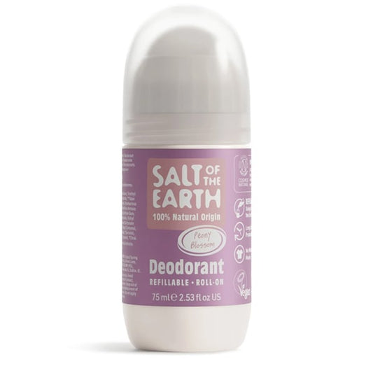Salt of the Earth Peony Blossom Natural Refillable Roll-On Deodorant  75 ml