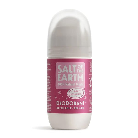 Salt of the Earth Vegan Refillable Roll-On Deodorant Sweet Strawberry  75 ml