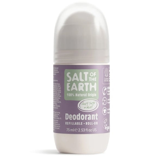Salt of the Earth Clary Sage & Mint Refillable Roll-On Deodorant  75 ml