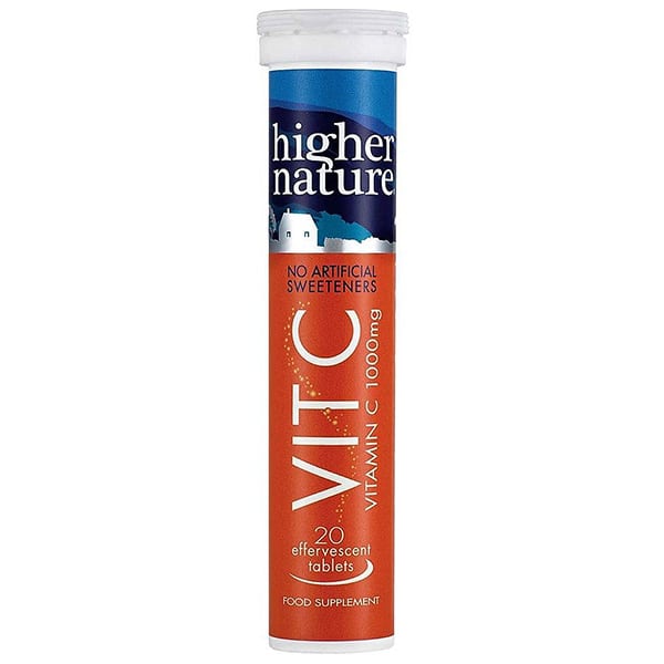 Higher Nature Fizzy Vitamin C 1000mg Orange Flavor  20 tableta efektive