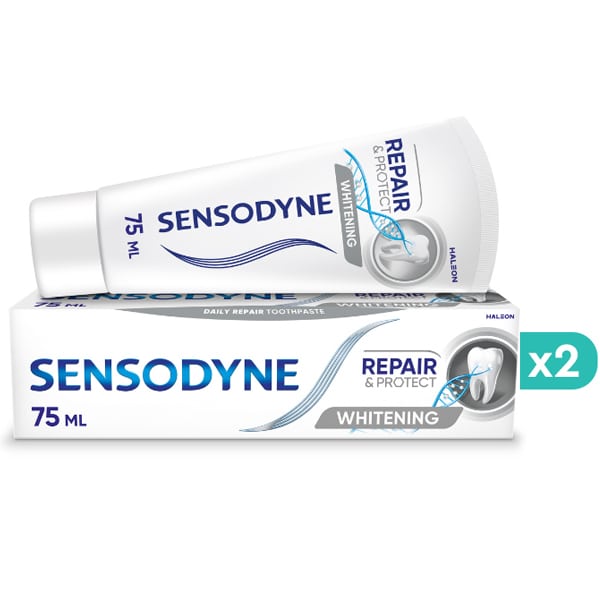 2x Sensodyne Repair & Protect Whitening Deep Repair Toothpaste  2x75ml