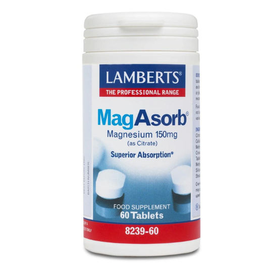 Lamberts Mag Asorb Magnesium 150mg  60 tableta