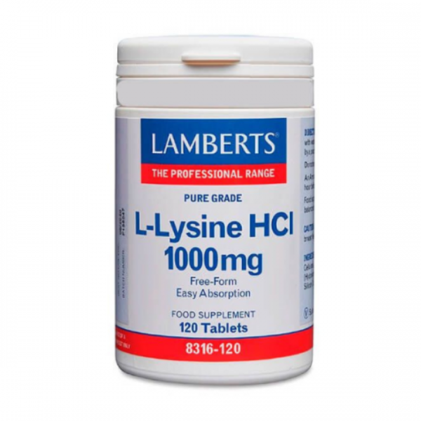 Lamberts L-Lysine HCL 1000mg  120 tableta