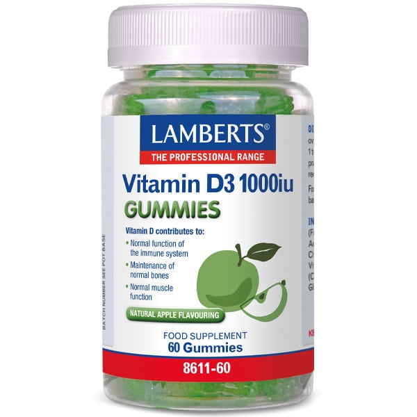 Lamberts Vitamin D3 1000iu  60 karamele