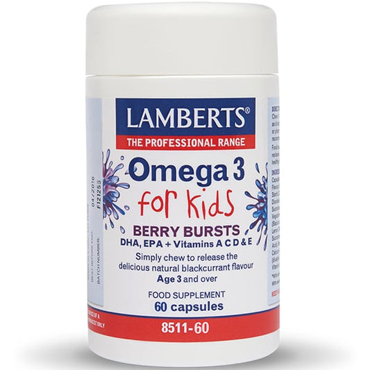 Lamberts Omega 3 for Kids Berry Bursts  60 kapele