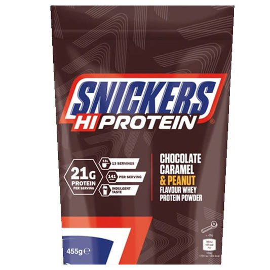 Snickers HIProtein Protein Powder with Peanut, Caramel & Chocolate Flavor  455gr