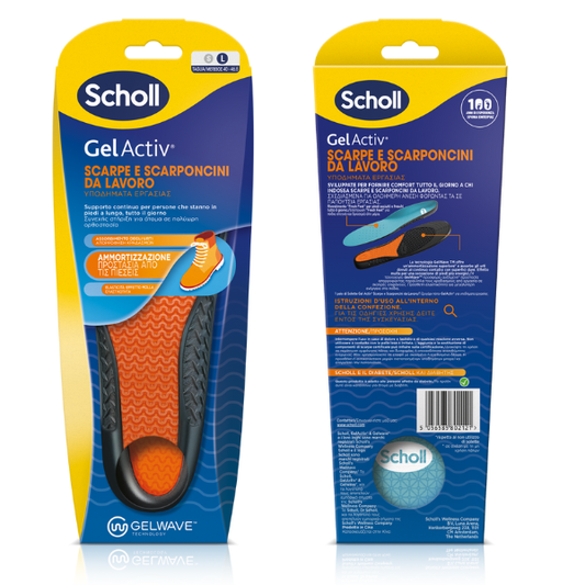 Scholl Gel Activ Insoles for Work Shoes & Pressure Protection  1 palë