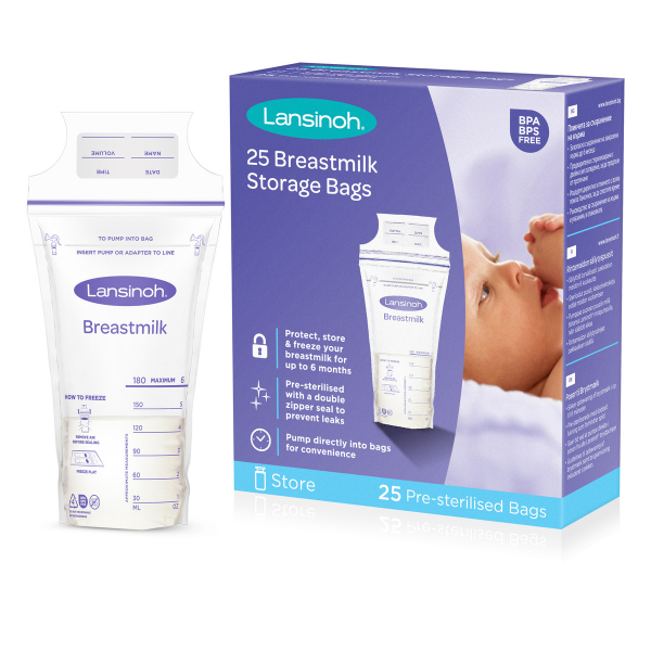 Lansinoh Breast Milk Storage Bags  25 copë