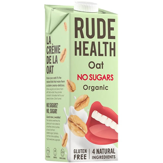 Rude Health Organic Oat Beverage Sugar & Gluten Free  1Lt