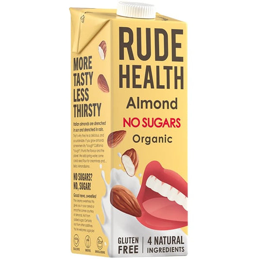 Rude Health Organic Almond Beverage Sugar & Gluten Free  1Lt