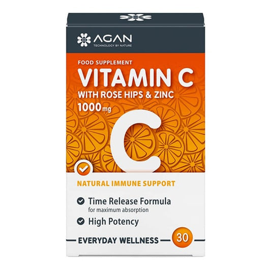 Agan Vitamin C 1000mg Rose Hips & Zinc  30 tableta