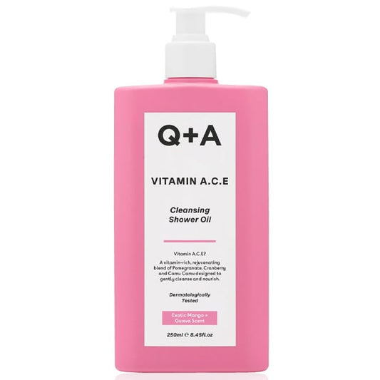 Q+A Vitamin A.C.E Cleansing Shower Oil  250 ml