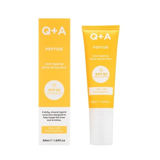 Q+A Peptide Anti-Ageing Daily Sunscreen SPF50  50 ml