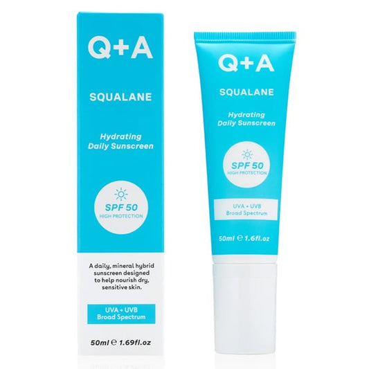 Q+A Squalane Hydrating Daily Sunscreen SPF50  50 ml
