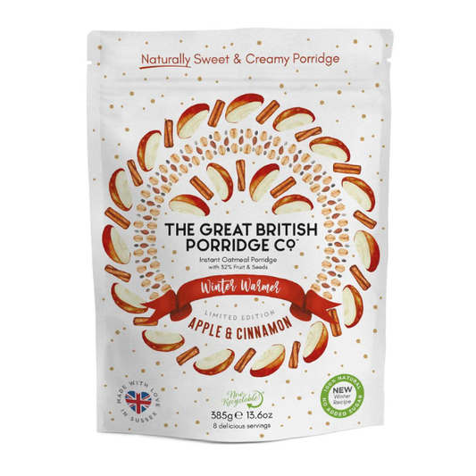 The Great British Porridge Apple & Cinnamon Natural Instant Porridge  385gr