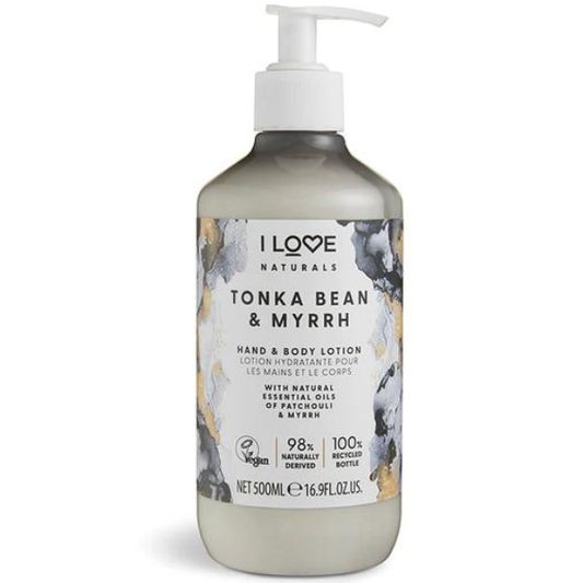 I Love Naturals Hand & Body Lotion Tonka Bean & Myrrh  500 ml