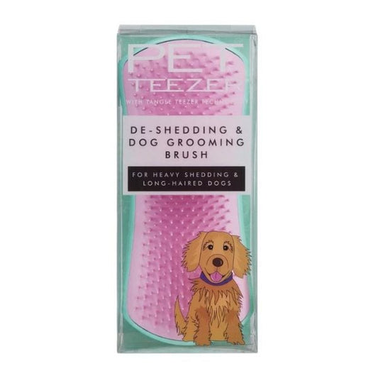Pet Teezer De-Shedding & Dog Grooming Brush Medium-Large  1 copë - Mente - Rozë