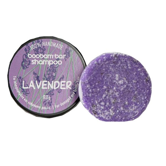Boobam Shampoo Bar Lavender for Damaged & Brittle Hair  60g