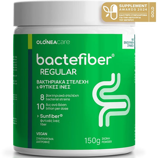 Olonea Bactefiber Regular for Constipation with Probiotics & Plant Fibres  150g