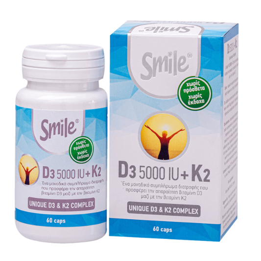 Smile D3 5000IU + K2 100mg  60 kapele